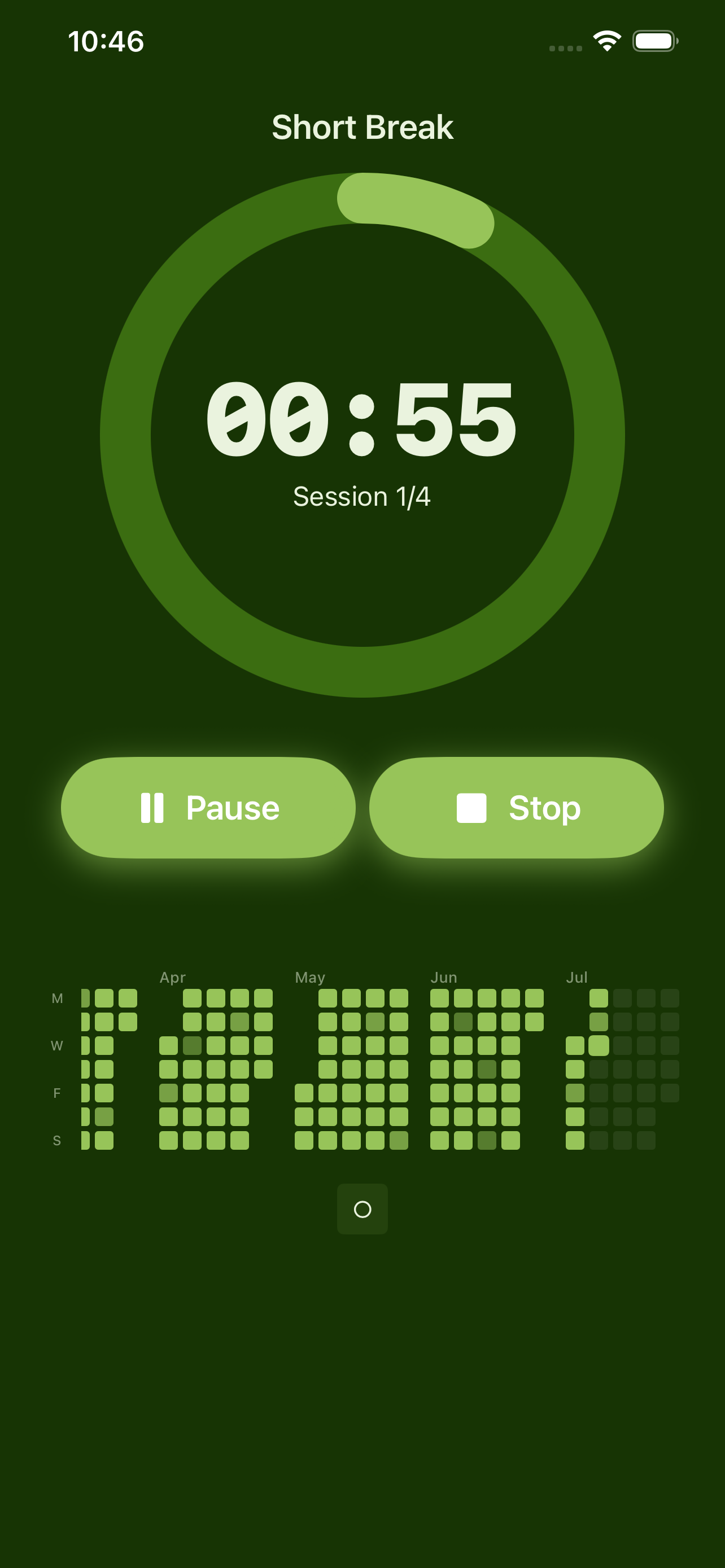 Pomodoro — Focused, Ticking Away — screen 2